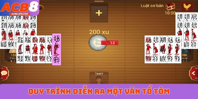 Quy trình diễn ra một ván tổ tôm