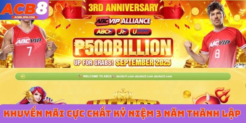 Khuyến mãi cực chất kỷ niệm 3 năm thành lập&nbsp;