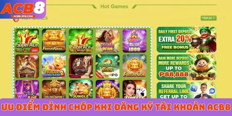 Ưu điểm đỉnh chóp khi đăng ký tài khoản ACB8